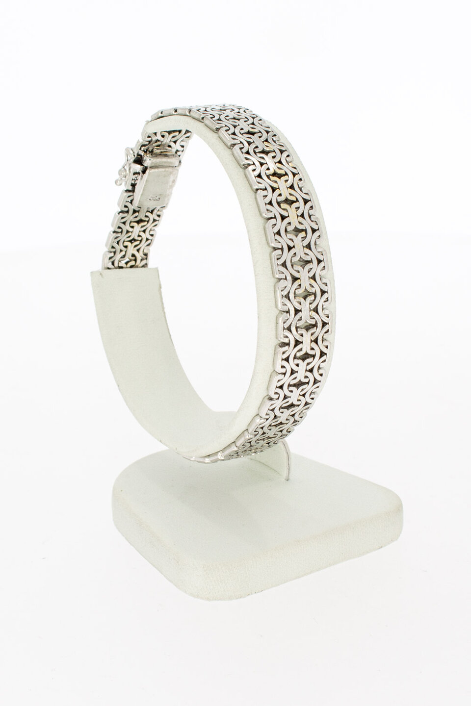 Vintage 585 Weißgold Armband - 19 cm