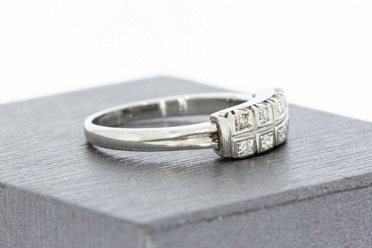 Diamant Bandring 18 Karat Gold - 17,2 mm