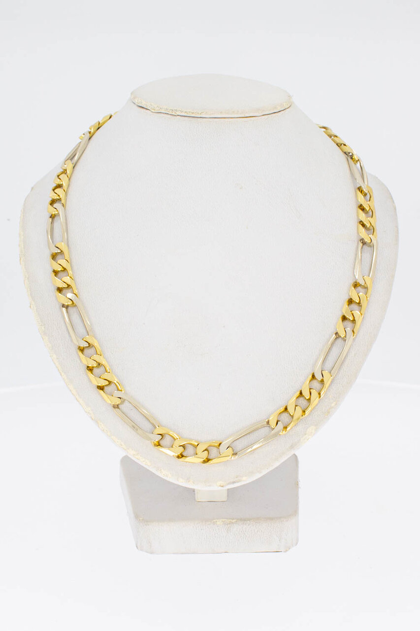 Figaro Halskette 750 Gold - 55,5 cm