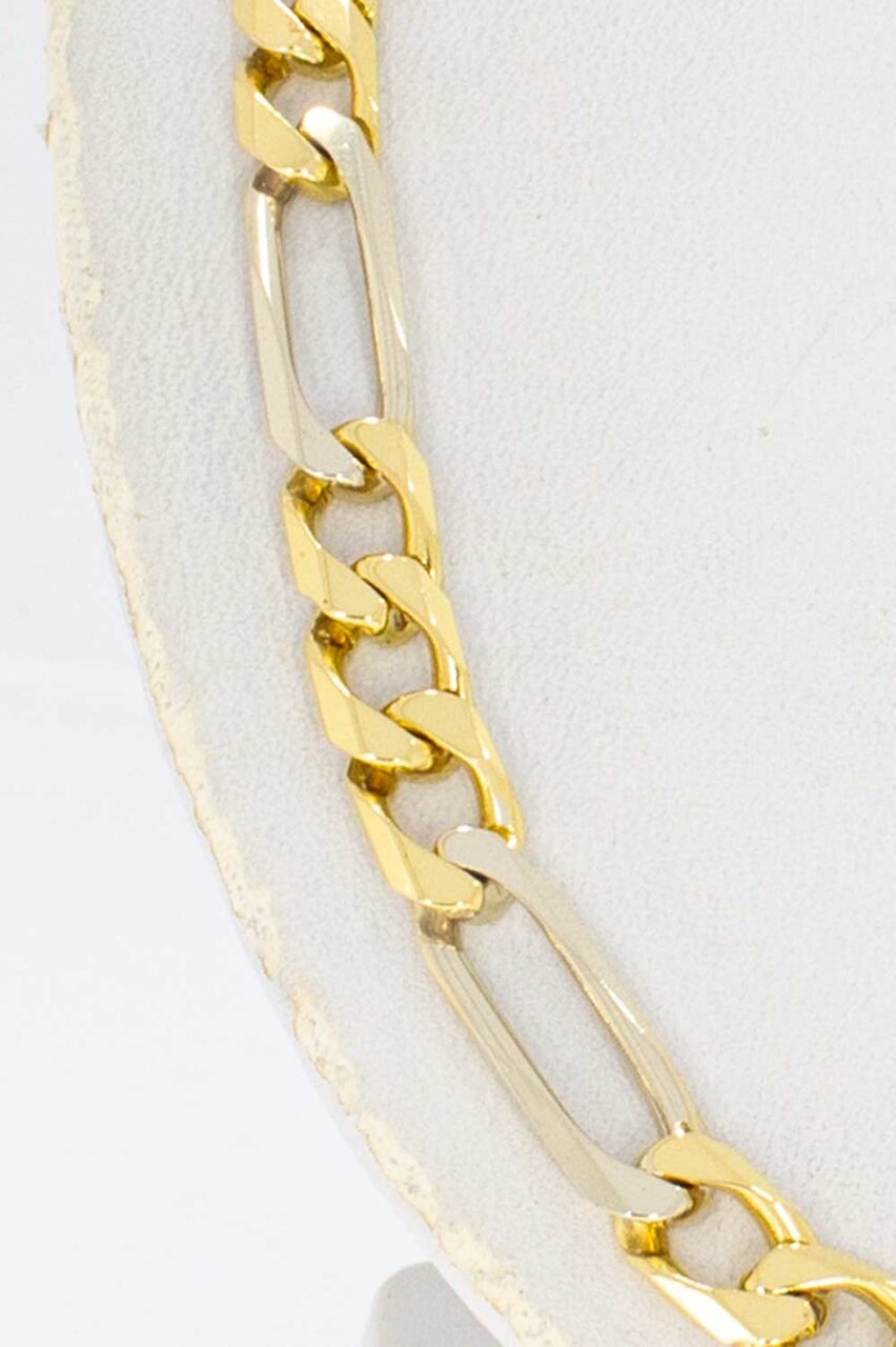 Figaro Halskette 750 Gold - 55,5 cm