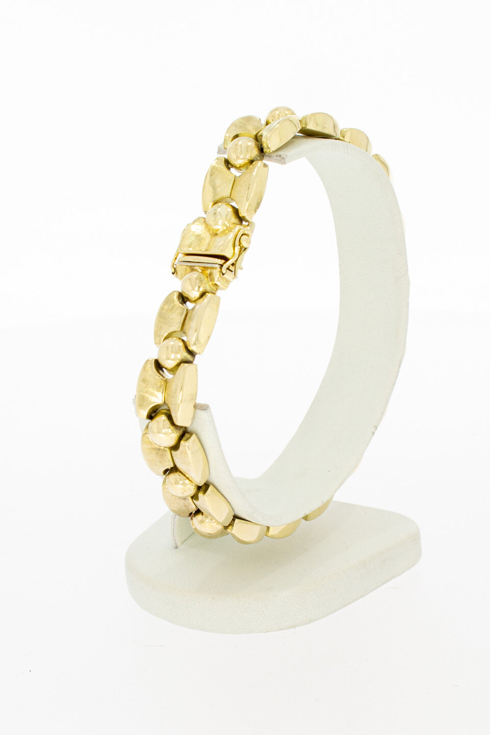 Breites Retro Armband 585 Gold - 20 cm