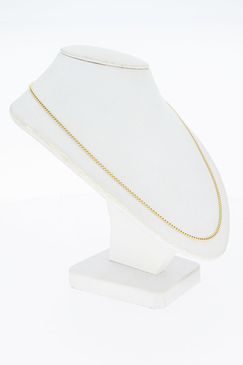 14 Karat Gold Panzer Gliederkette - 59,4 cm
