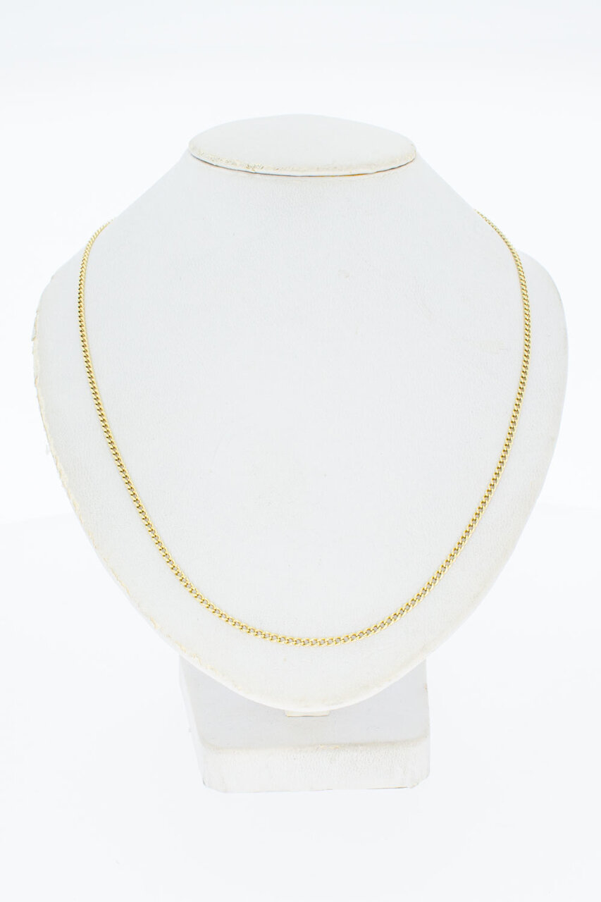 14 Karat Gold Panzer Gliederkette - 59,4 cm
