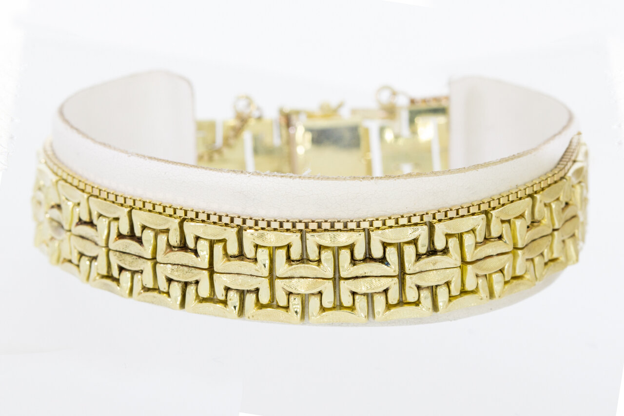 Gelbgold Barren Armband 585 - 19,1 cm
