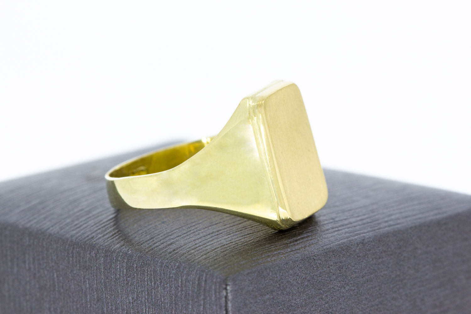 Goldene Siegel Ring 18 Karat - 20,4 mm