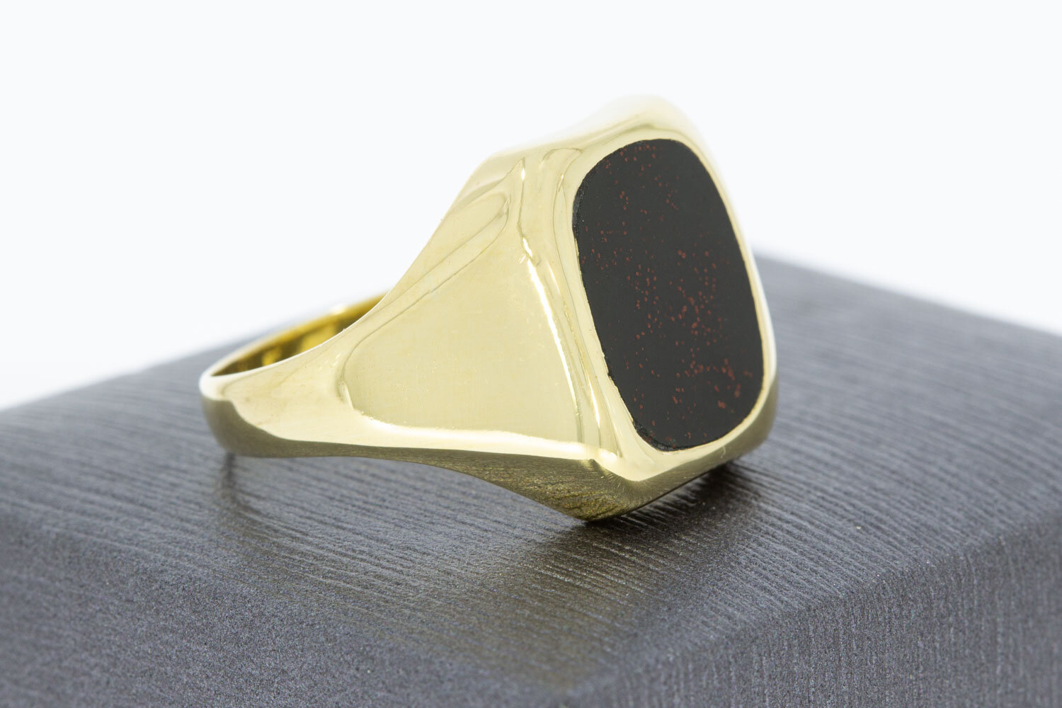 Heliotrop Siegelring 14 Karat - 20,5 mm