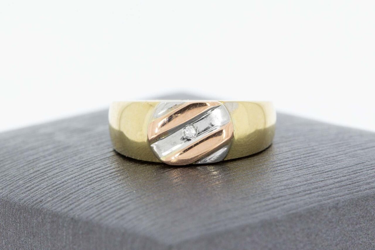 Pinky Zirkonia Ring 14 Karat - 14,6 mm