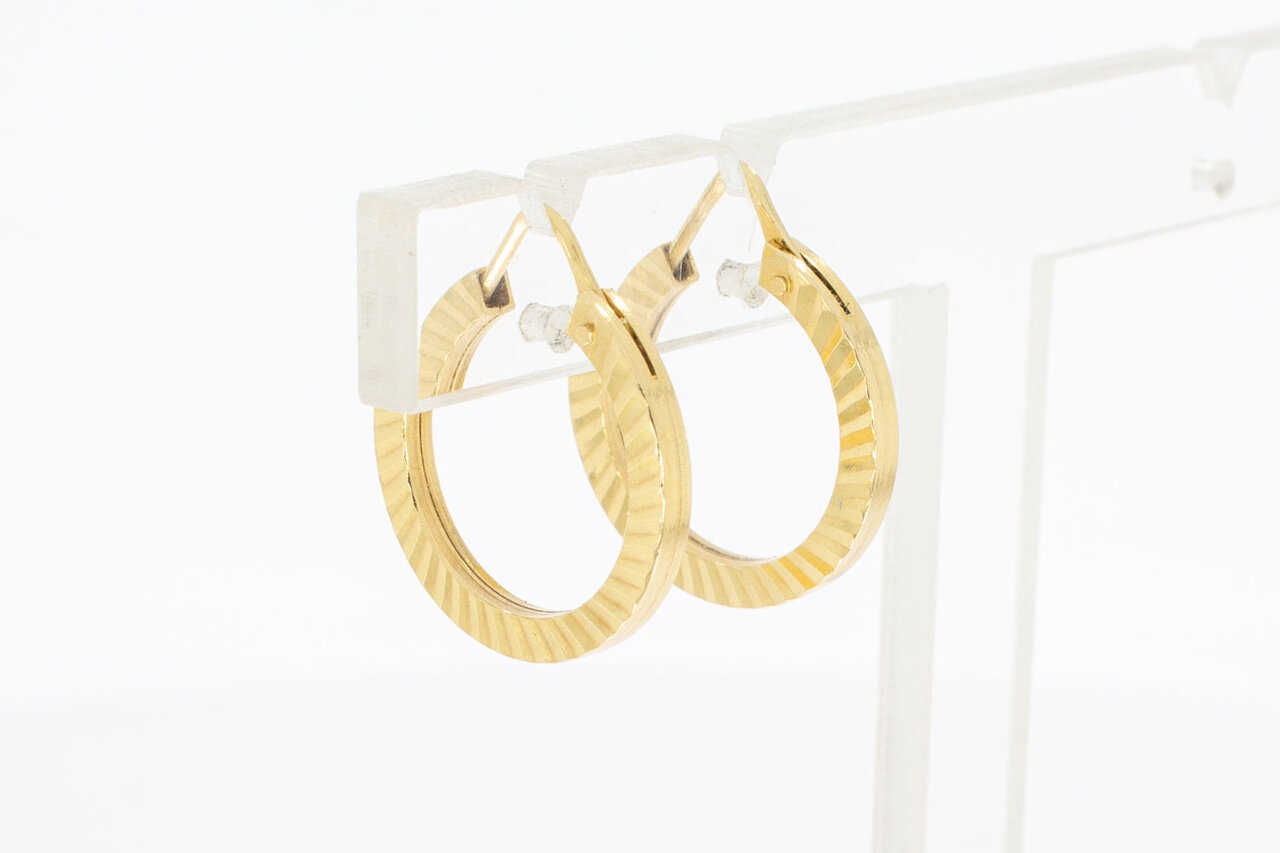 Damen Ohrringe 750 Gold - 19,5 mm