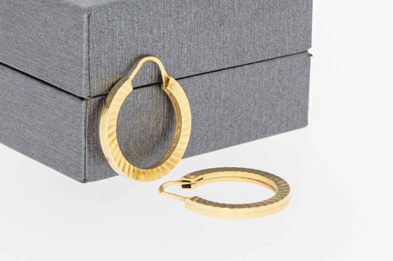 Damen Ohrringe 750 Gold - 19,5 mm