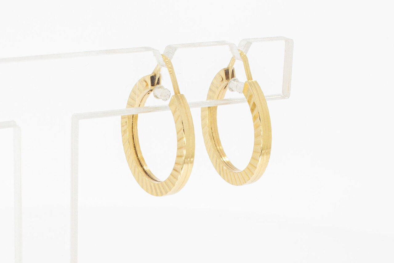 Damen Ohrringe 750 Gold - 19,5 mm