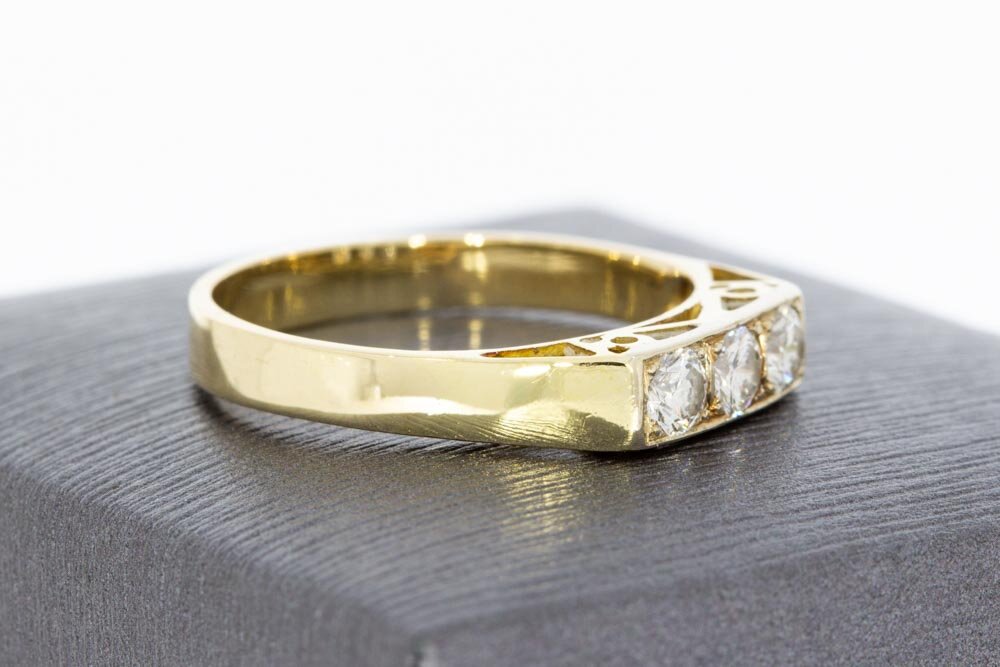 Vorsteck diaman ring 585 Gold - 18,2