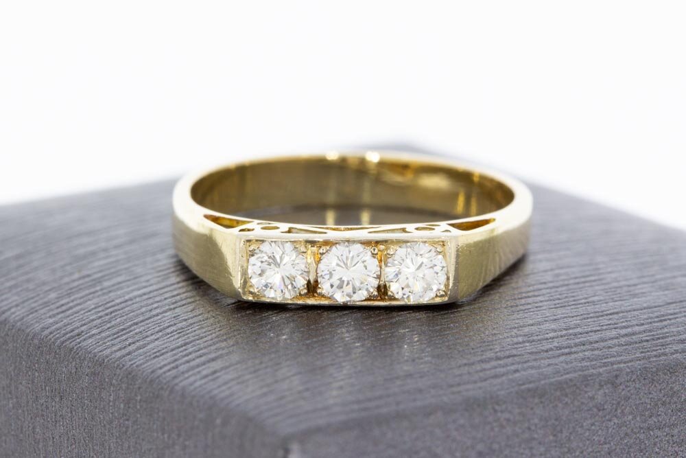 Vorsteck diaman ring 585 Gold - 18,2