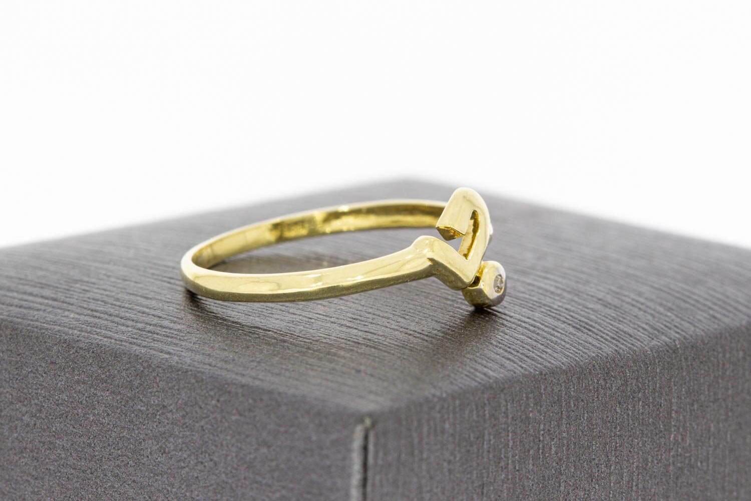 585 Gold Damen Herz Ring - 17,3 mm