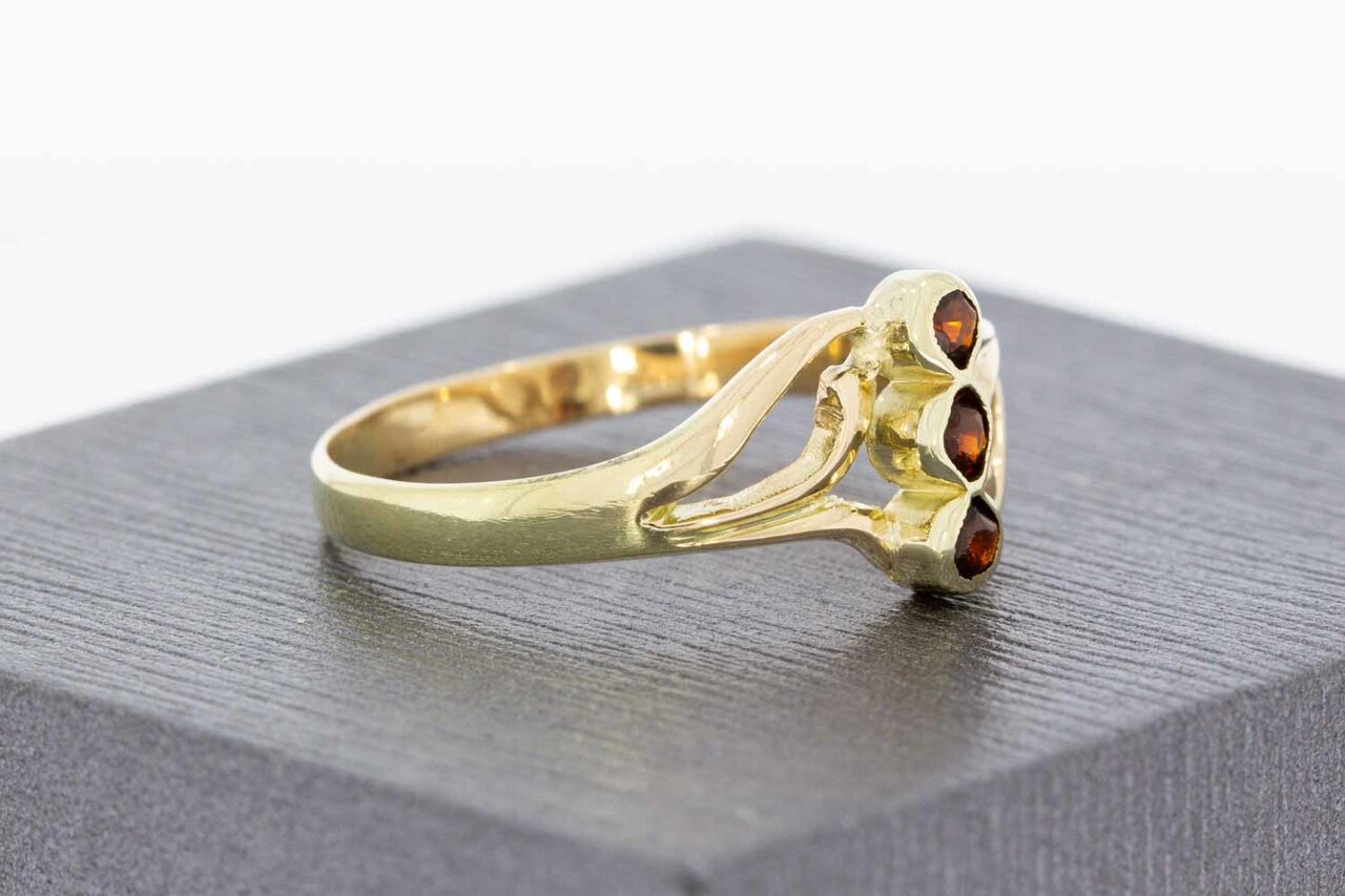 Vintage Granat Goldring 14 Karat - 19,6 mm