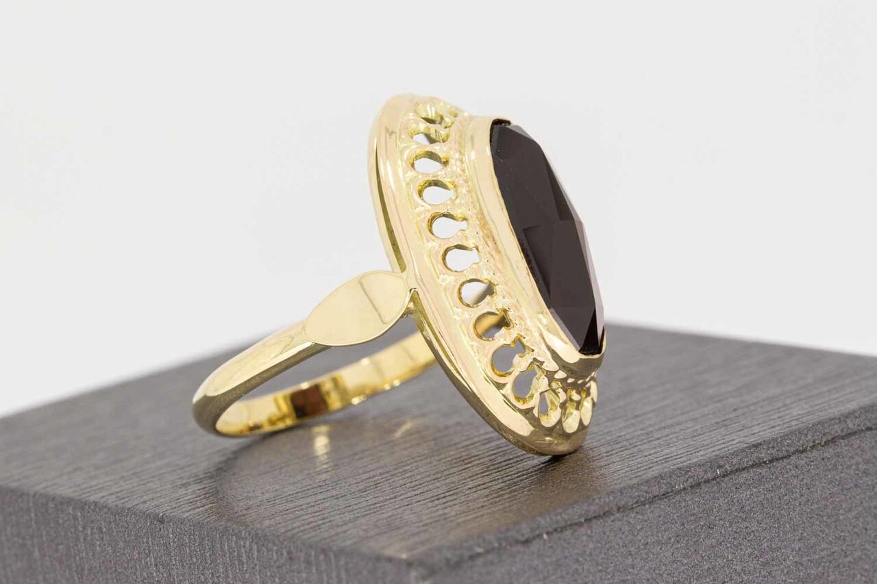 Vintage Granat Goldring 14 Karat - 18,1 mm