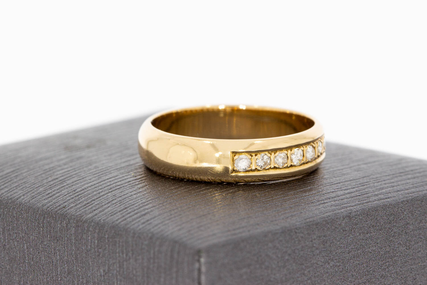 Diamantring 14 Karat Gold - 17,6 mm
