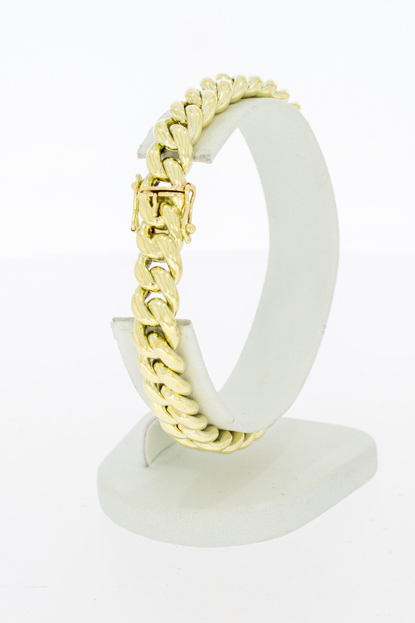 Panzerarmband 14 Karat Gelbgold - 19,4 cm