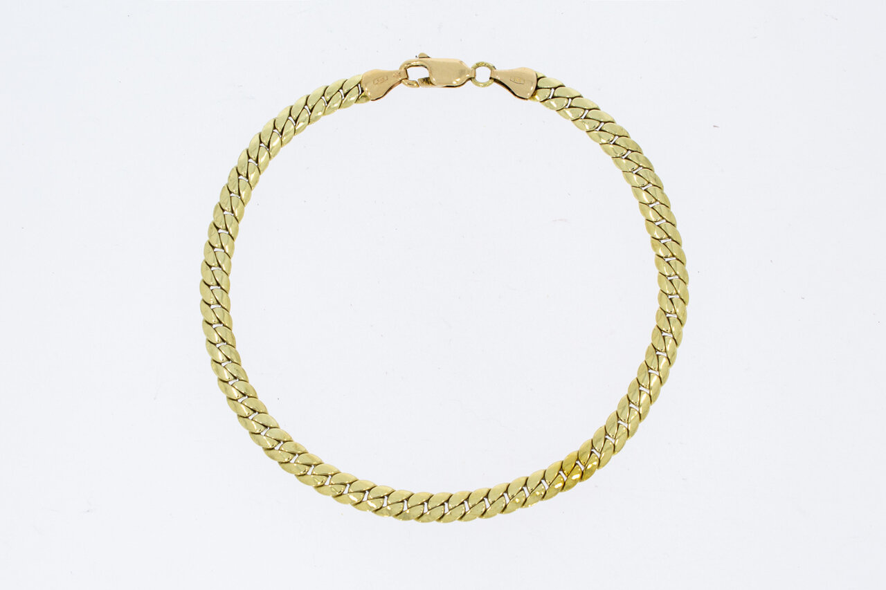 Panzer Goldarmband 14 Karat - 21,5 cm