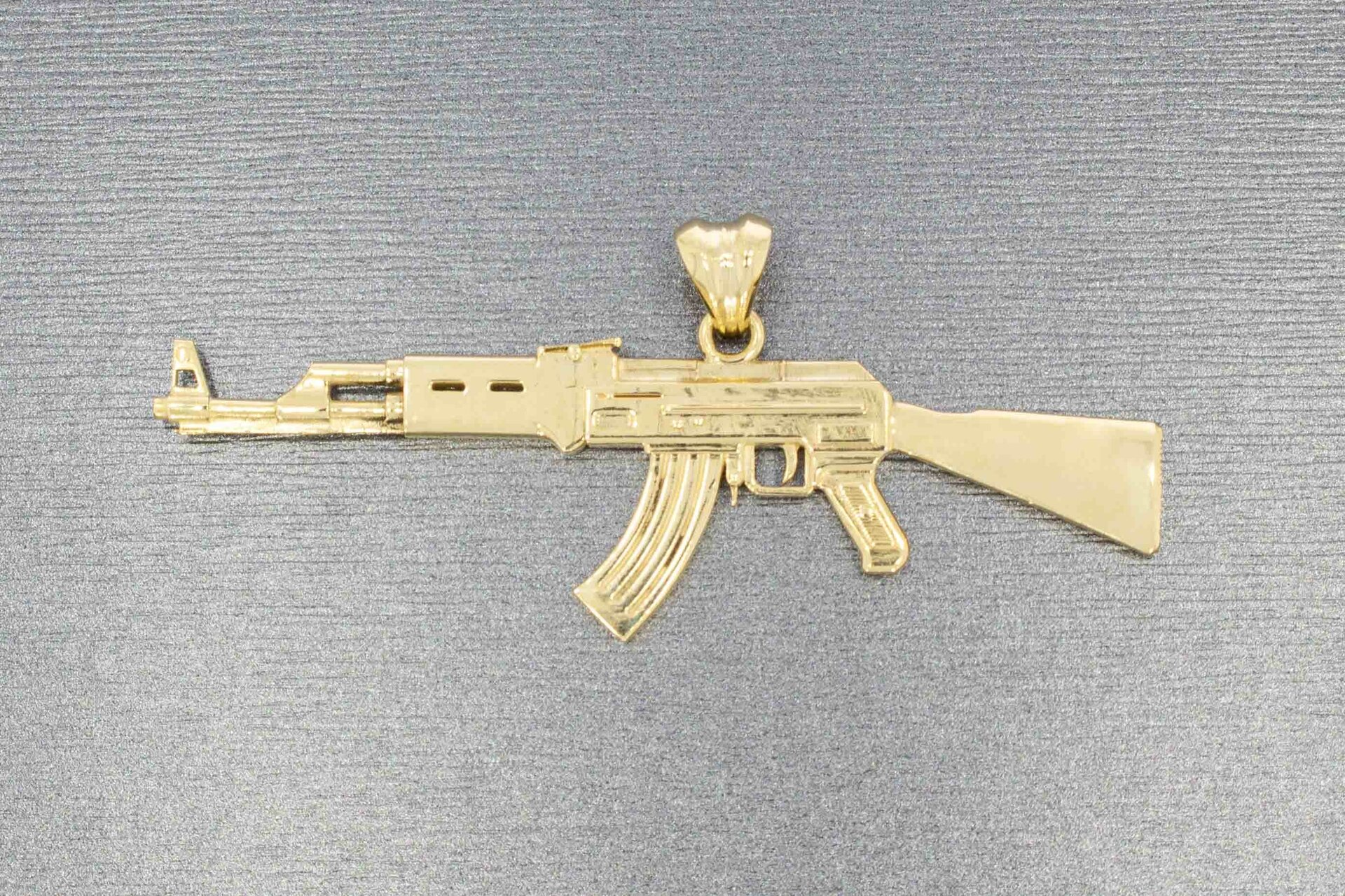 Kalaschnikow Goldanhänger 14 Karat - 6,8 cm