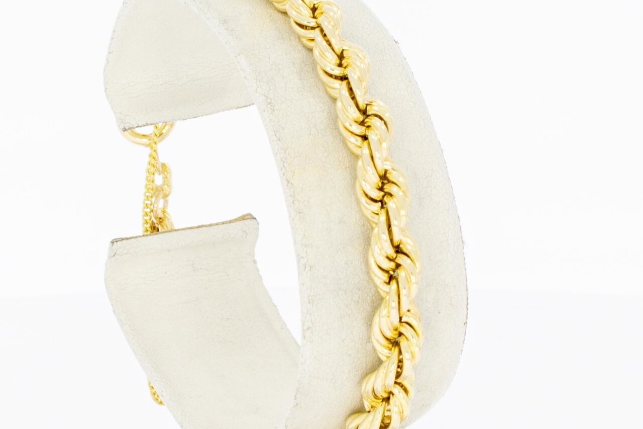 Kordel Gold Armband 14 Karat - 19 cm