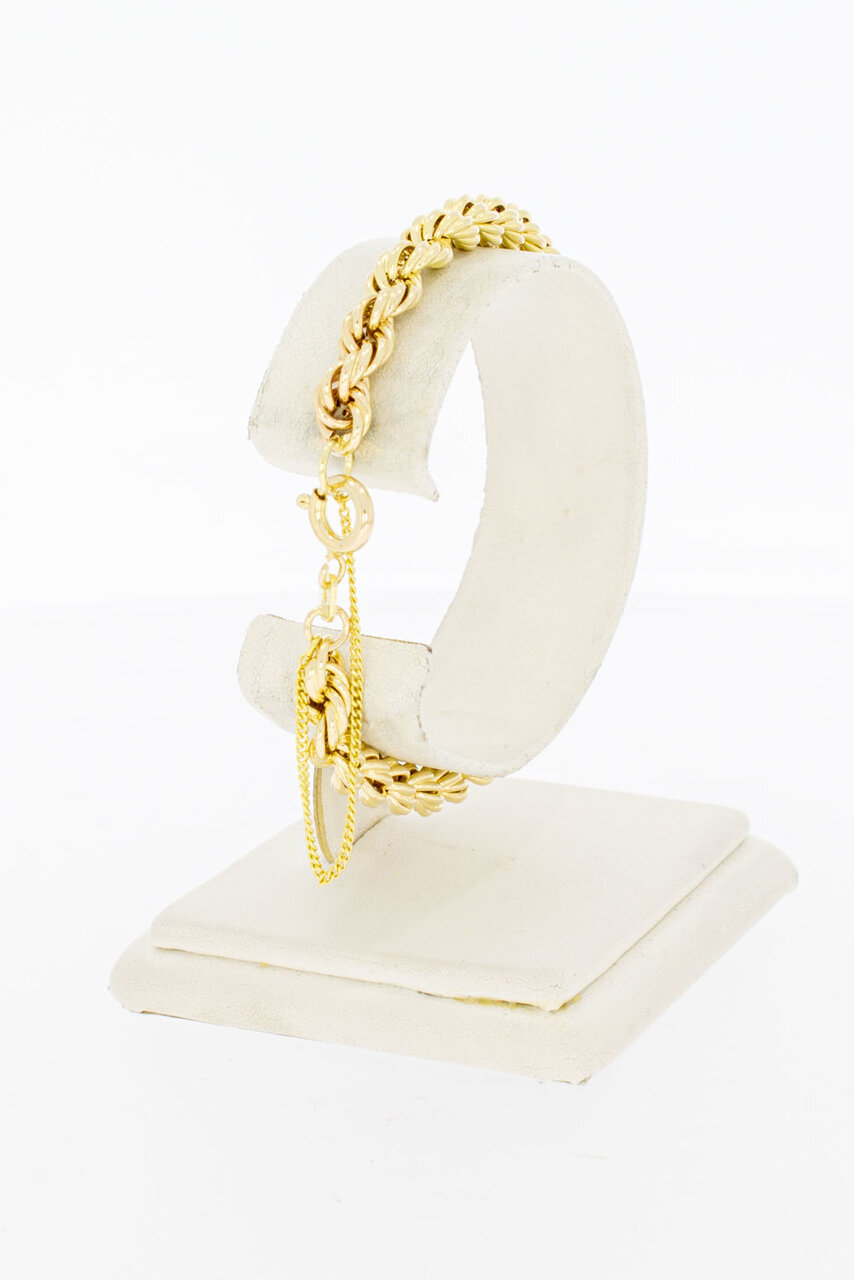 Kordel Gold Armband 14 Karat - 19 cm