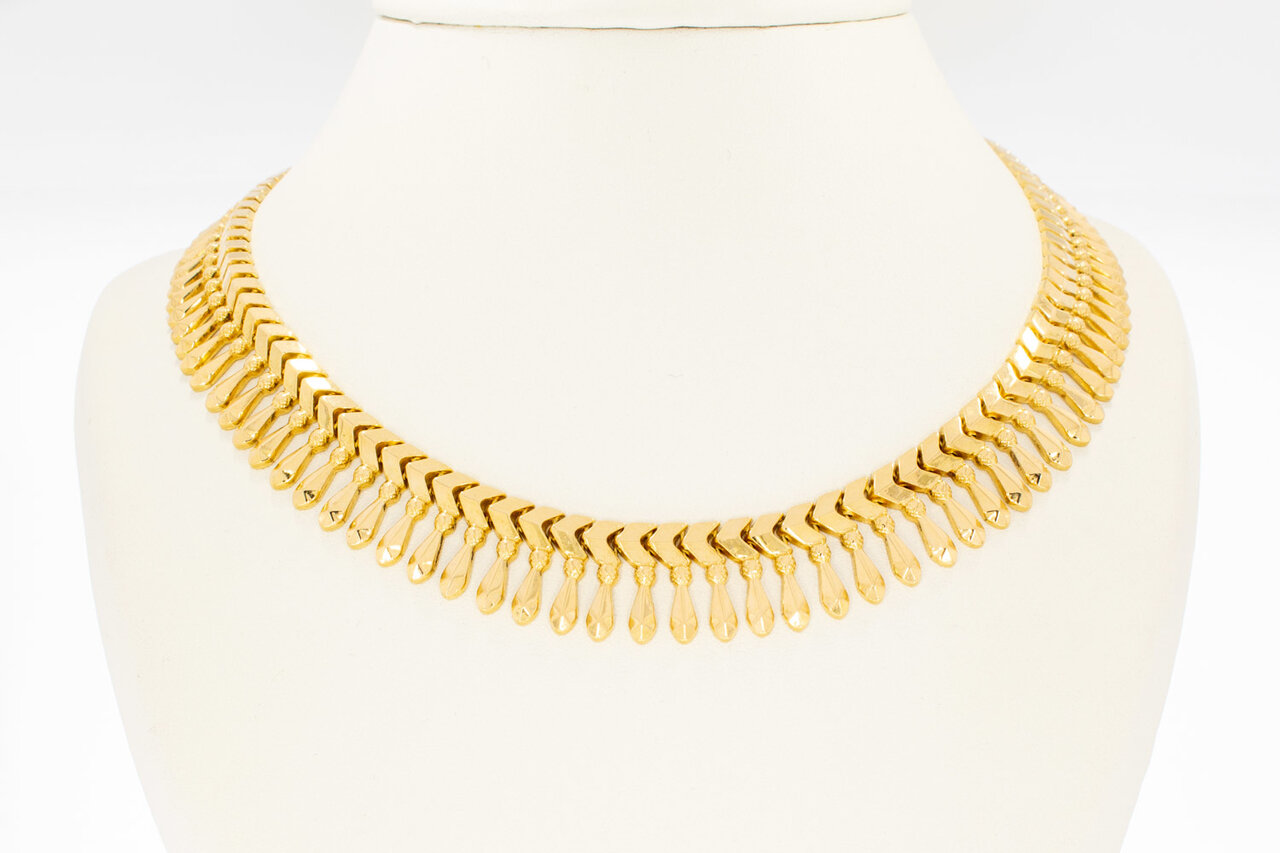 Sonnenstrahlen 750 Goldkette - 45 cm