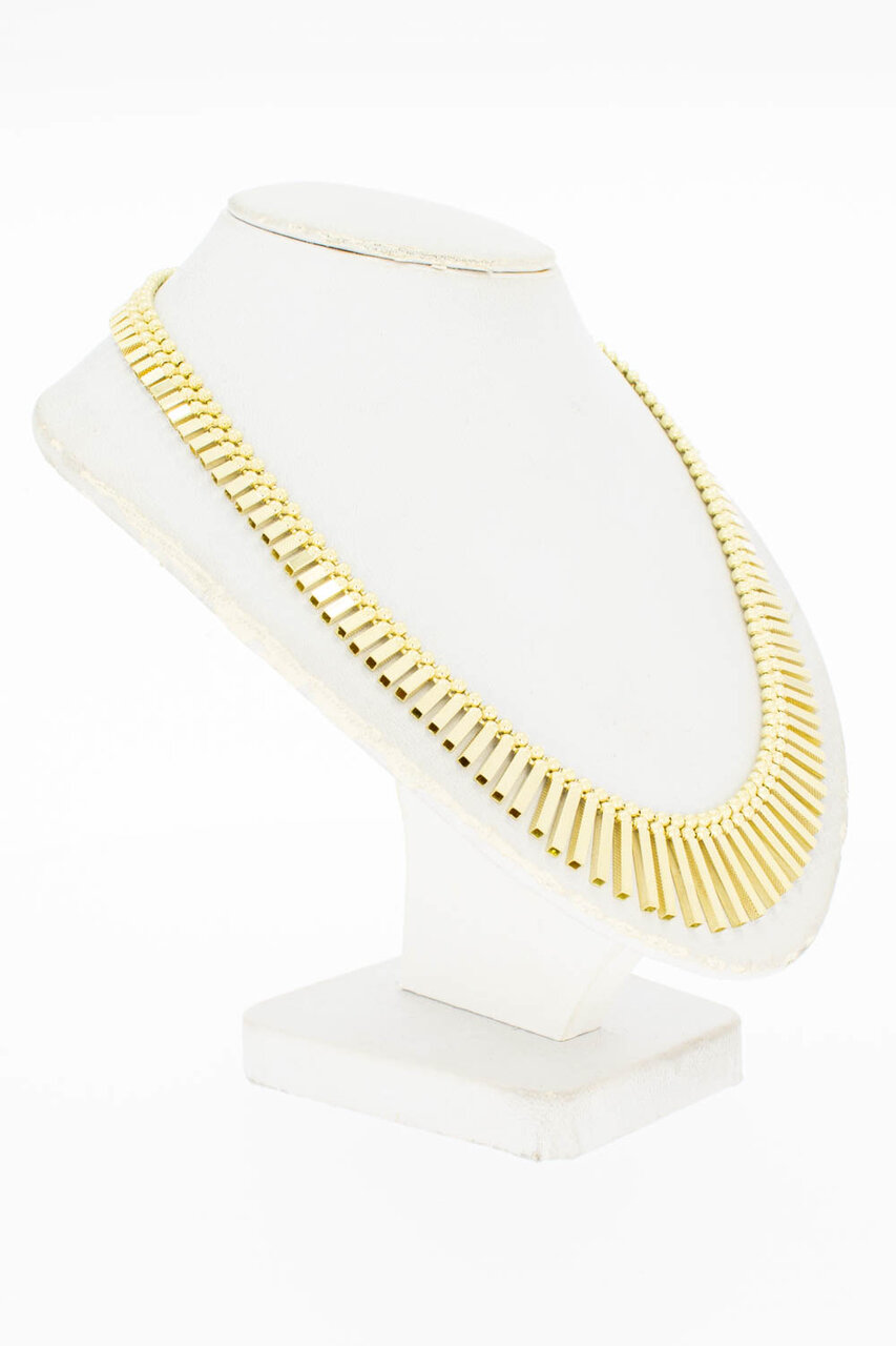 Sonnenstrahlen-Halskette 585 Gold - 45,6 cm