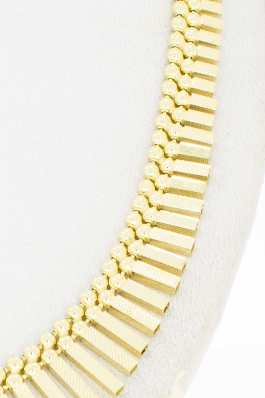 Sonnenstrahlen-Halskette 585 Gold - 45,6 cm