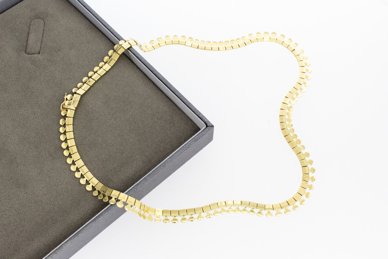 Sonnenstrahlen Gold-Kette 585 - 45 cm