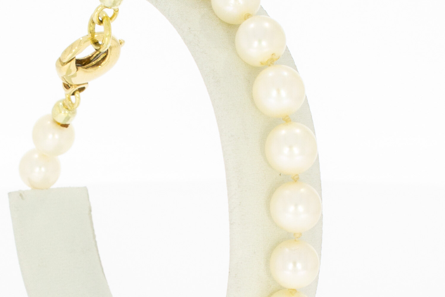 Perlen Armband 14 Karat Gold - 22 cm