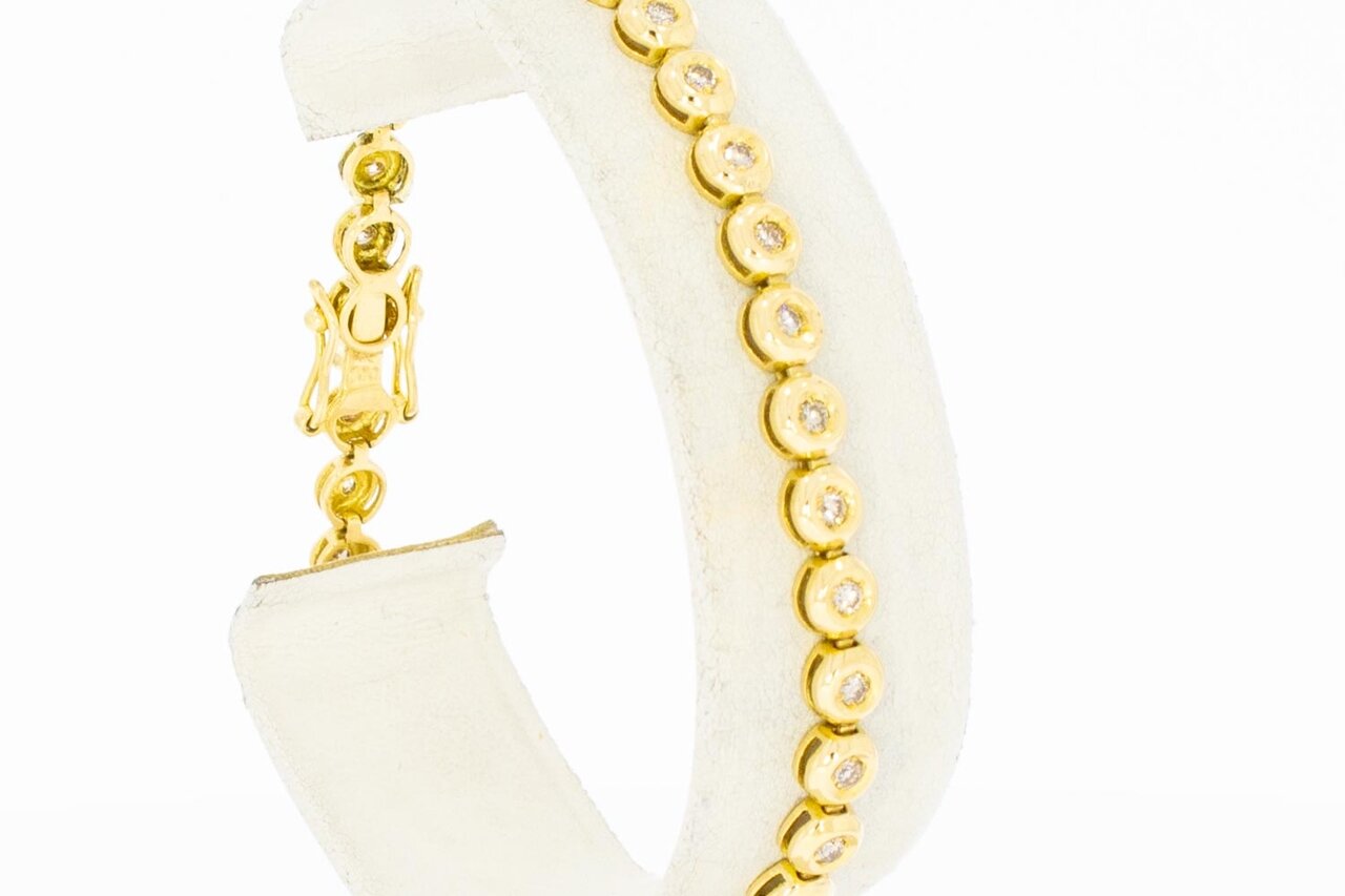 Tennisarmband 750 Gelbgold - 19,4 cm