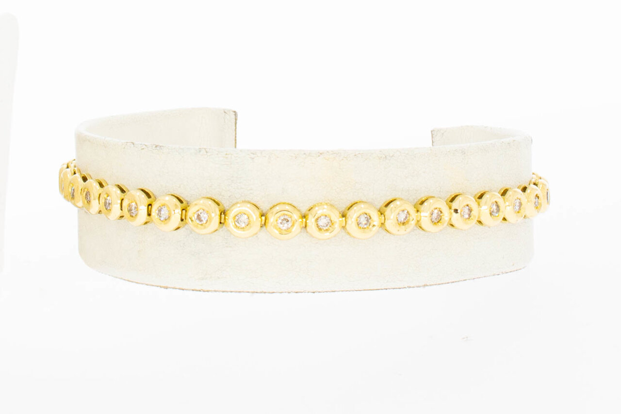 Tennisarmband 750 Gelbgold - 19,4 cm