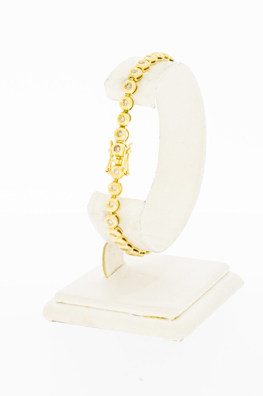 Tennisarmband 750 Gelbgold - 19,4 cm