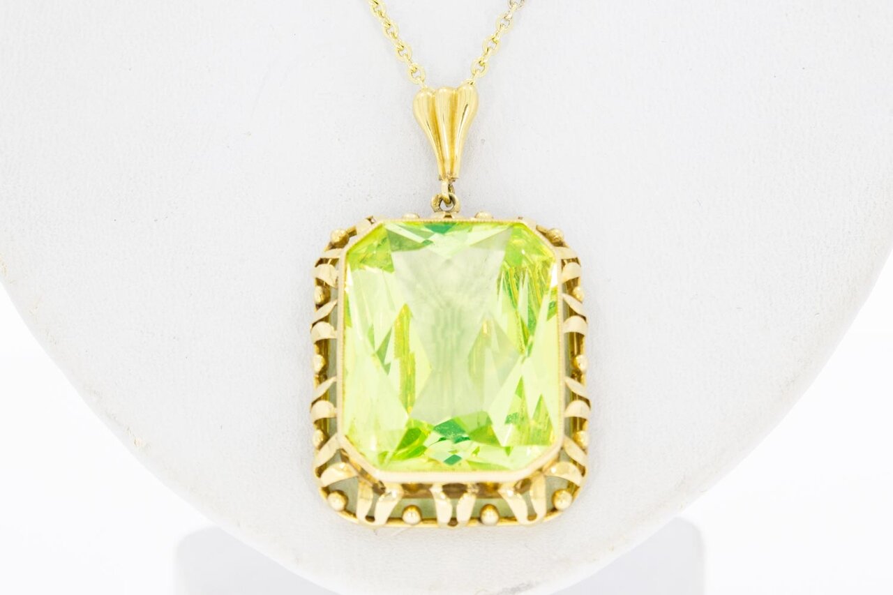 585 Gold Ketten Anhänger mit Beryl