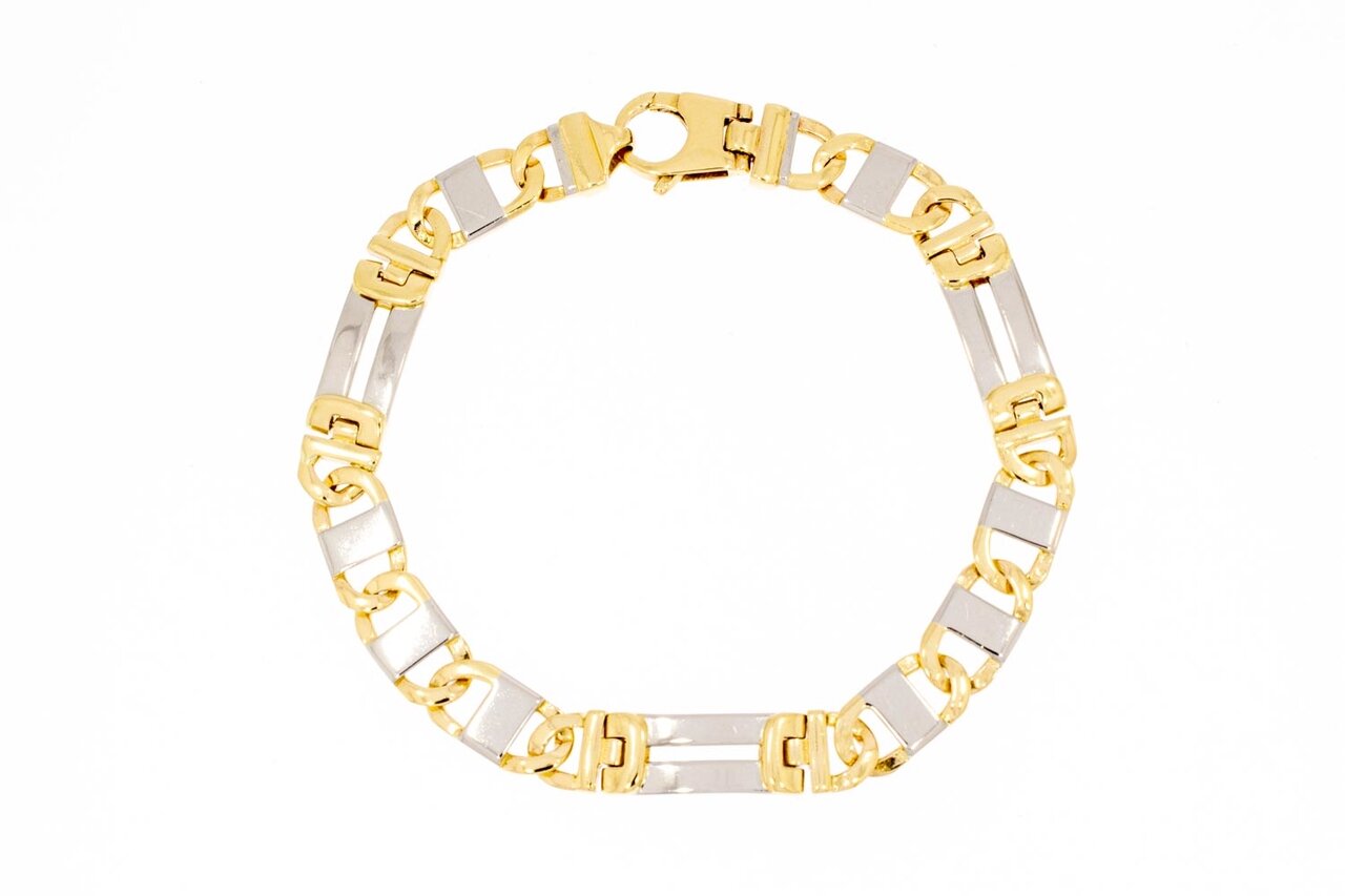 585 Bicolor Rolex Armband - 23,1 cm