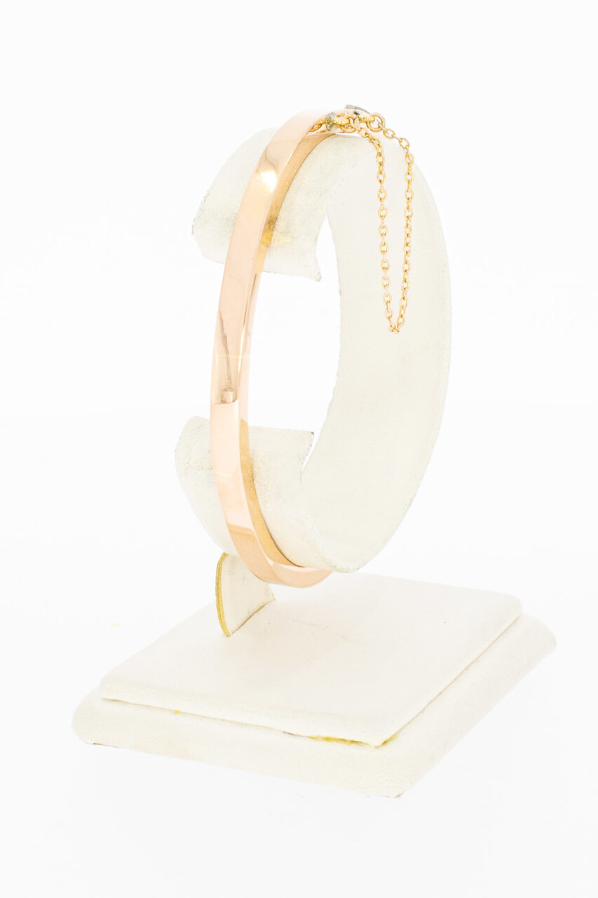 750 Rosé goldene Diamanten Armreif 