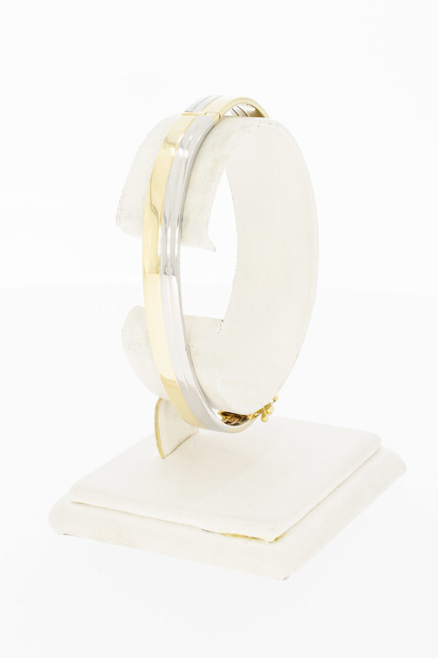 585 bicolor Goldene Armreif - 49,5 x 59,6 mm