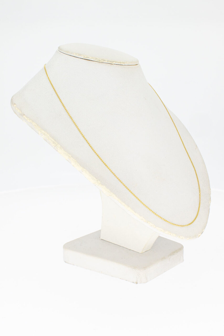 585 Gold Damen Panzer Collier - 41,9 cm