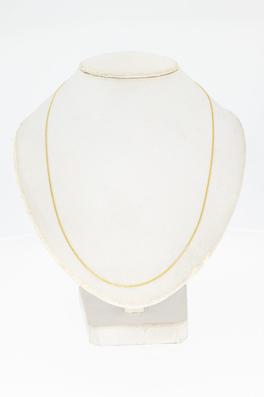 585 Gold Damen Panzer Collier - 41,9 cm