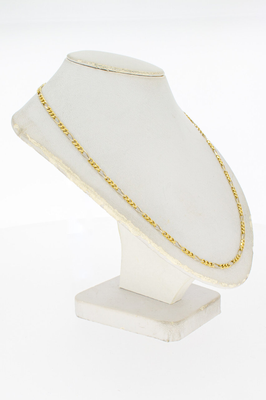 Figarokette 18 Karat Gold - 64,5 cm