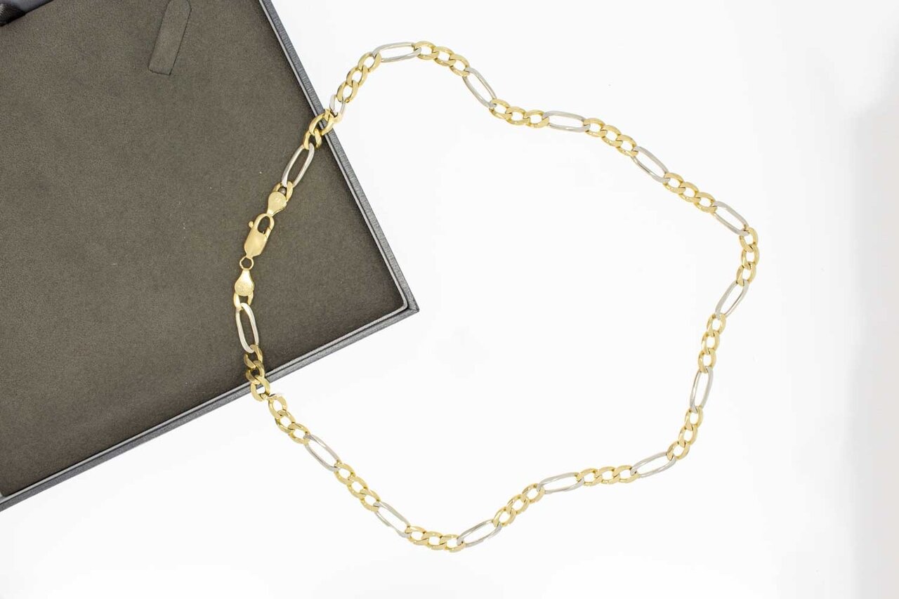 Figaro Kette 585 Gelbgold - 55,9 cm