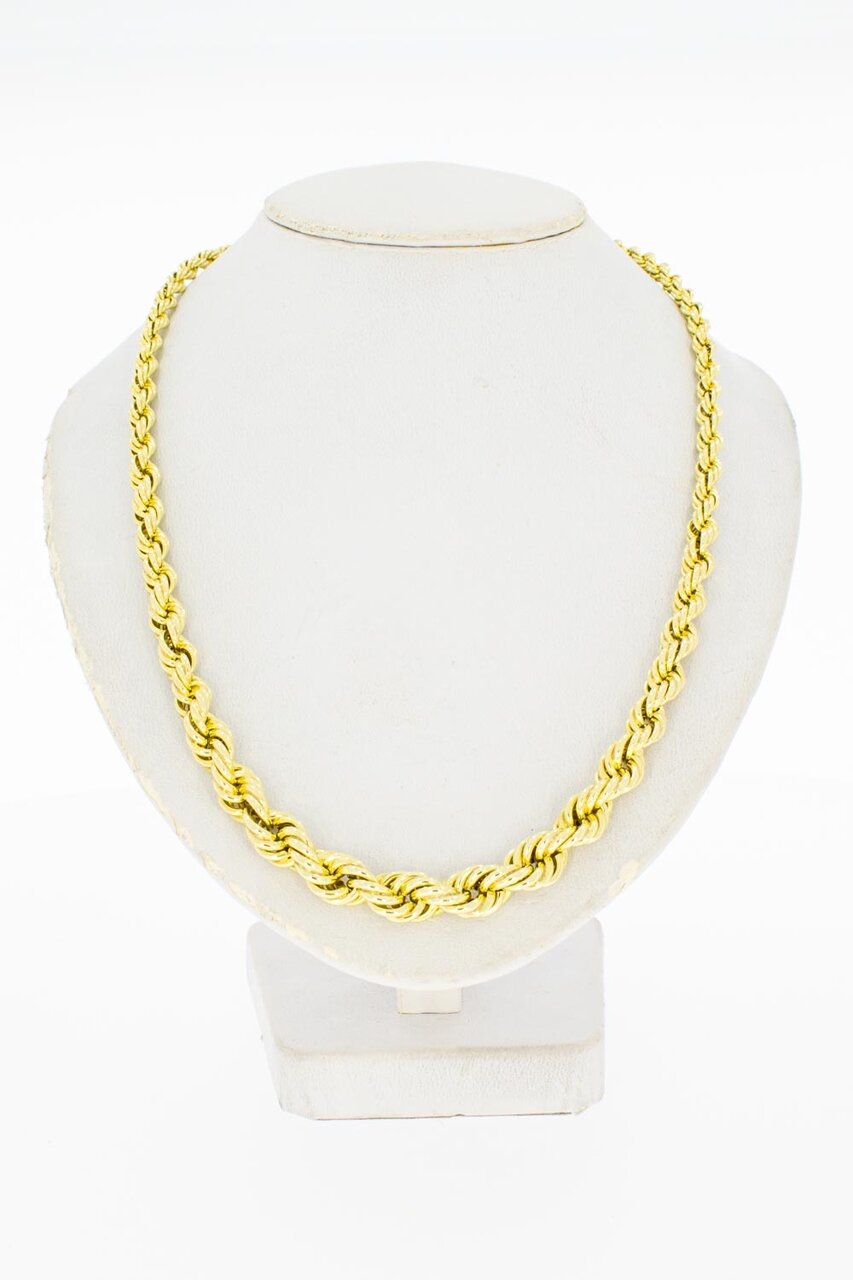 Geflochtene 585 Goldkette - 47,5 cm