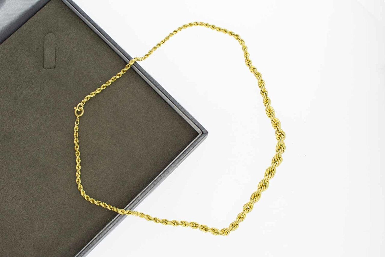 Geflochtene 585 Goldkette - 47,5 cm