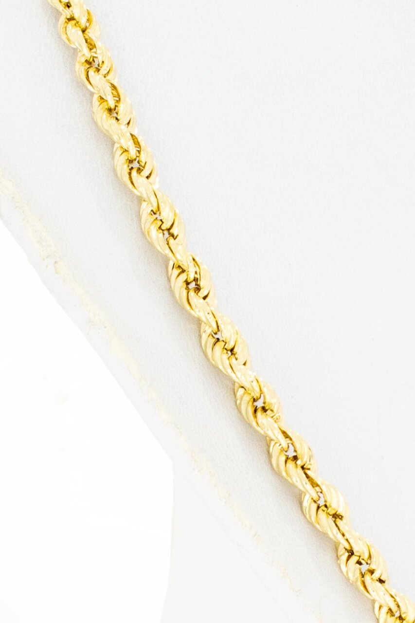 Geflochtene Kordelkette 750 Gold - 76,5 cm