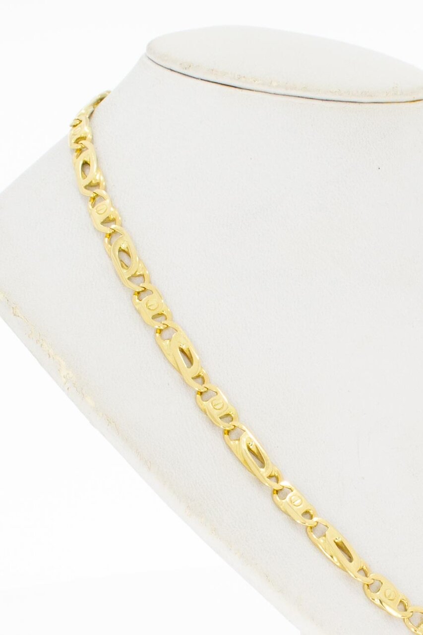 Falkenaugekette 14 Karat - 49 cm