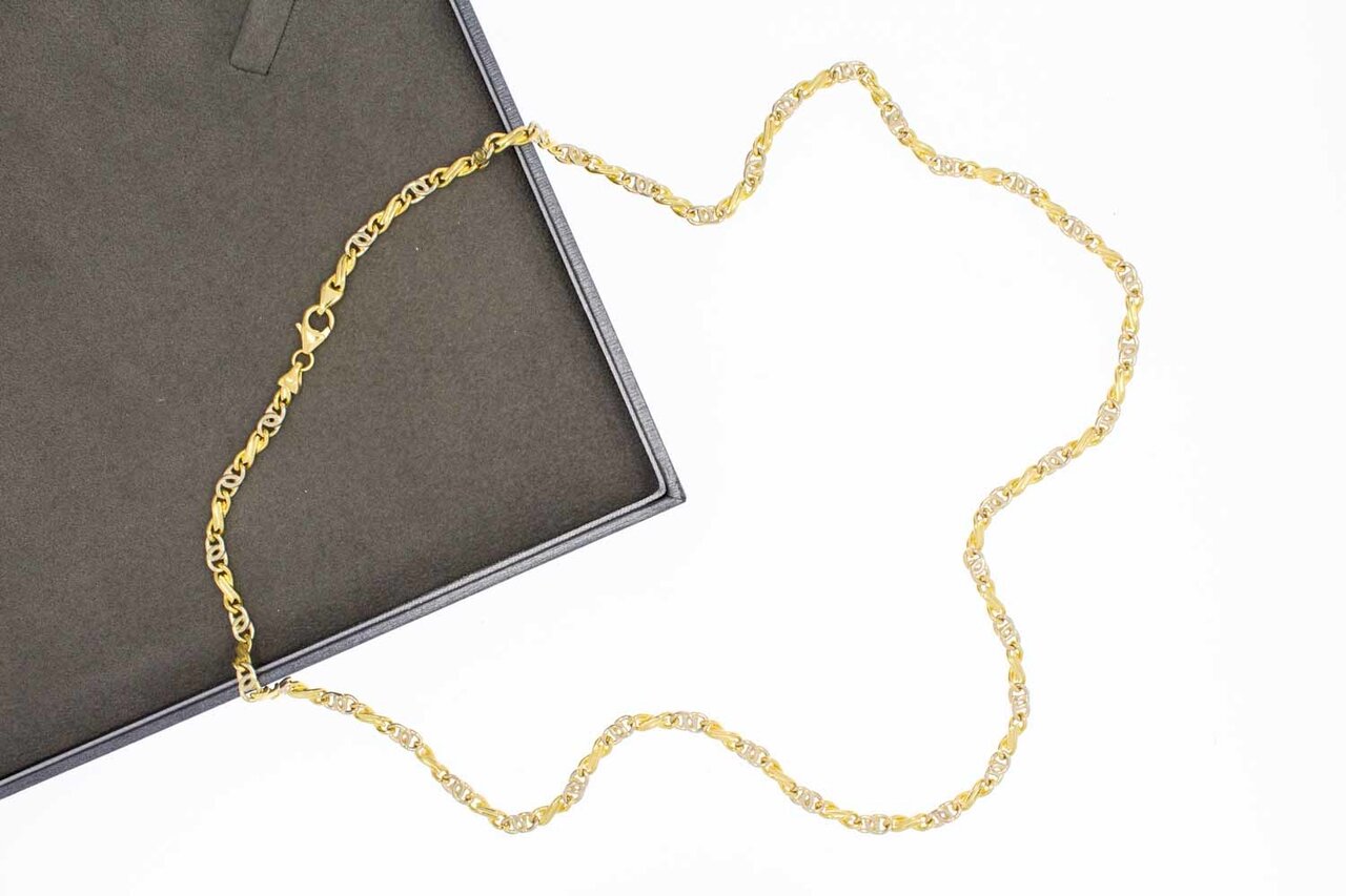 Falkenauge Halskette 750 Gold - 60,4 cm