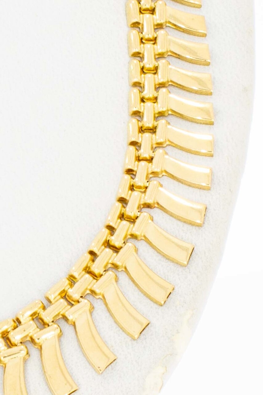 Sonnenstrahlen Choker 750 Gold - 44,7 cm