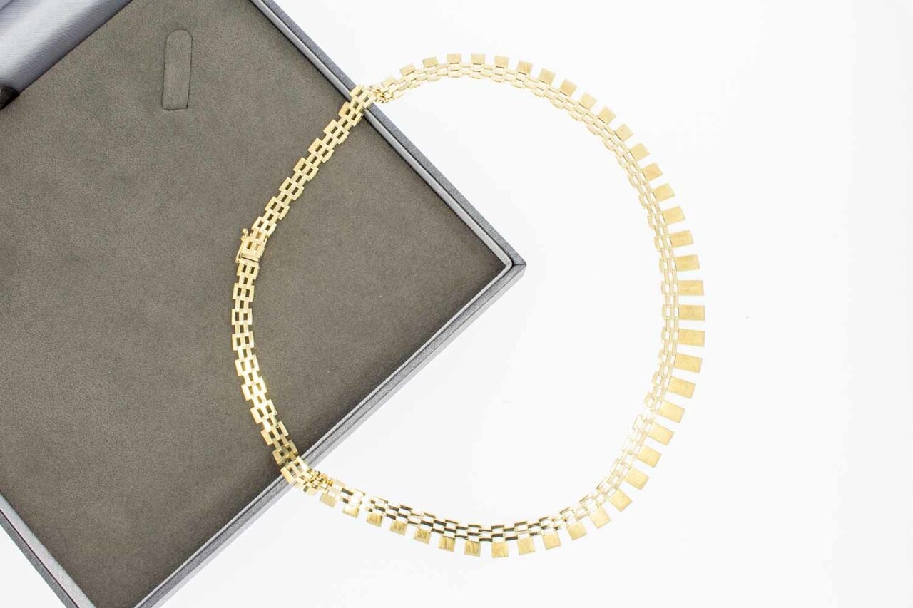 Sonnenstrahlen Collier 585 Gold - 45 cm