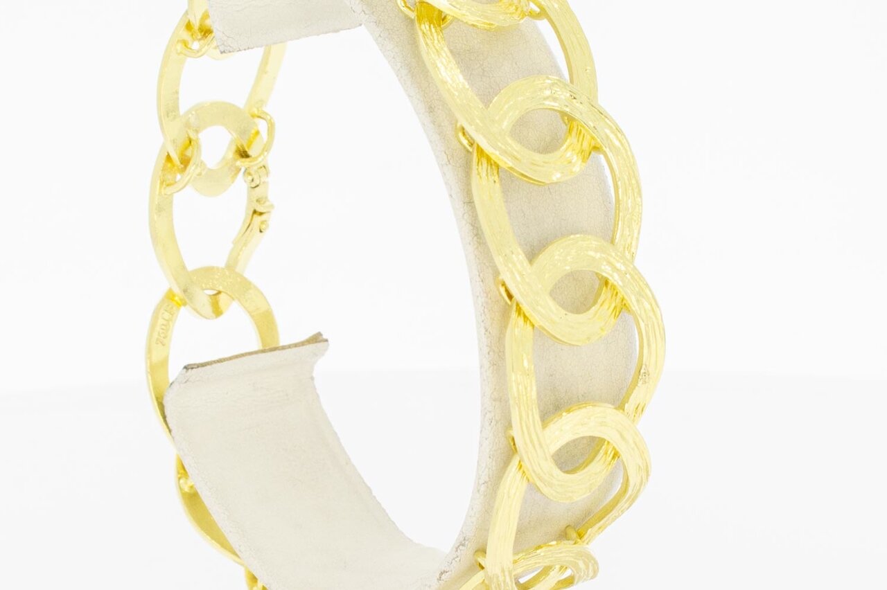 Geflochtenes 18 Karat Goldarmband - 21 cm