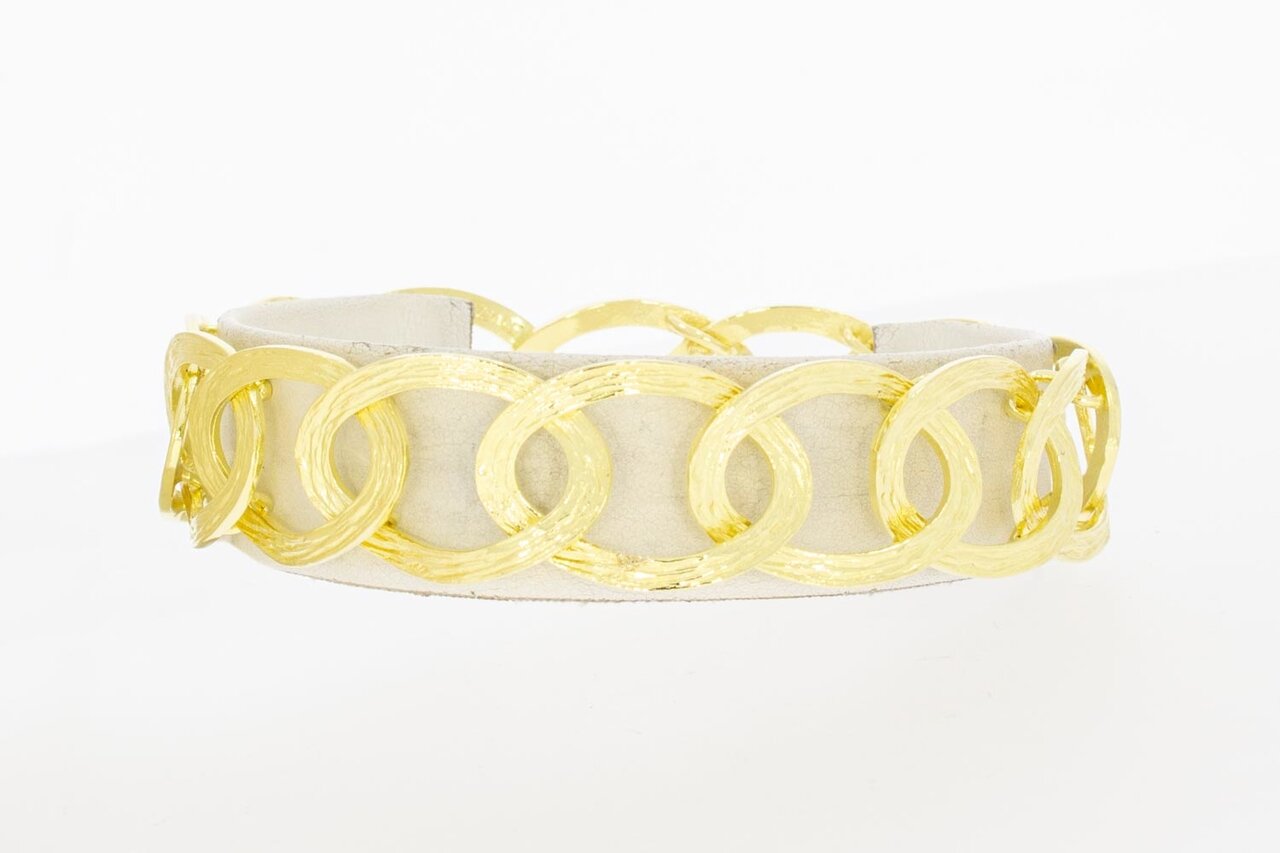 Geflochtenes 18 Karat Goldarmband - 21 cm